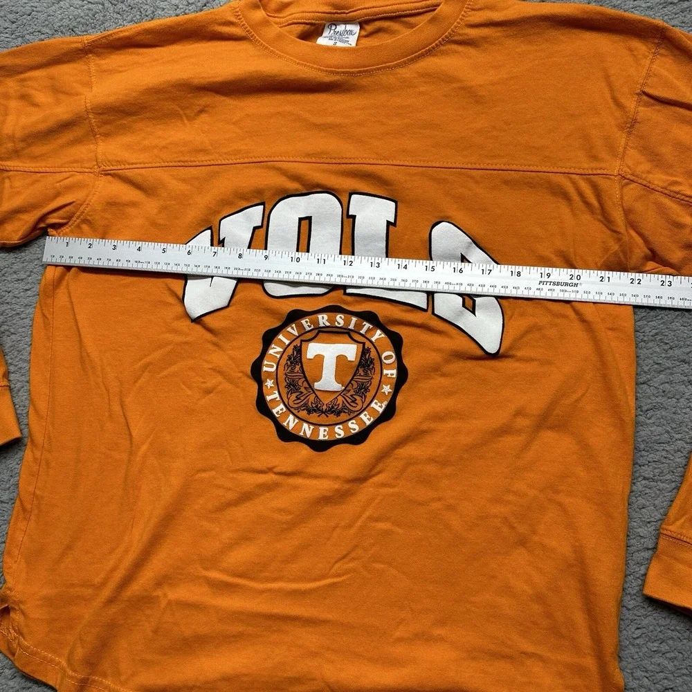 Pressbox Adult Small Orange Tennessee Volunteers Long Sleeve T Shirt Thumbholes